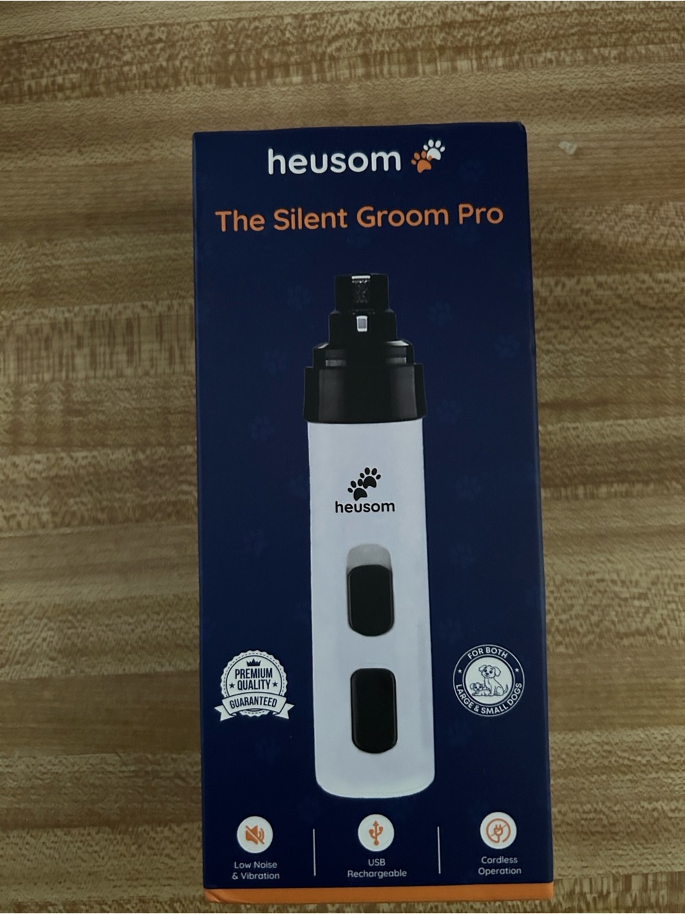 Heusom Silent Groom Pro Rechargeable nail Trimmer - White